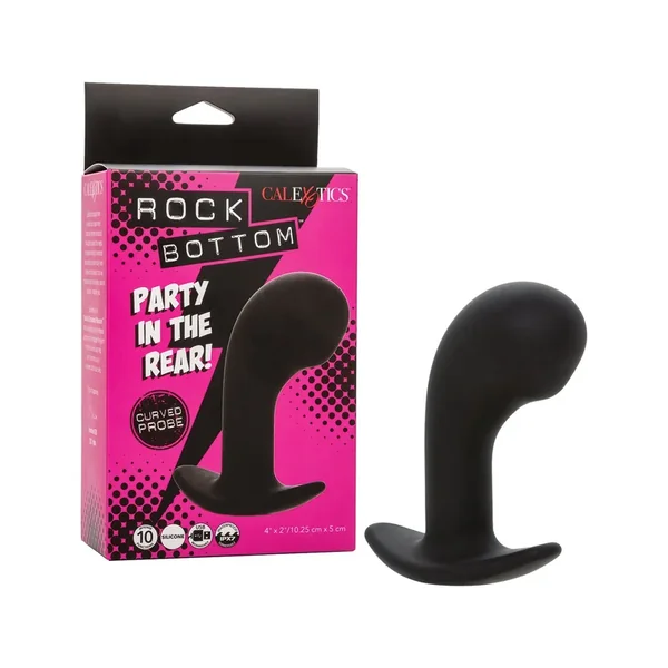 Rock Bottom Curved Prostate Probe – Black