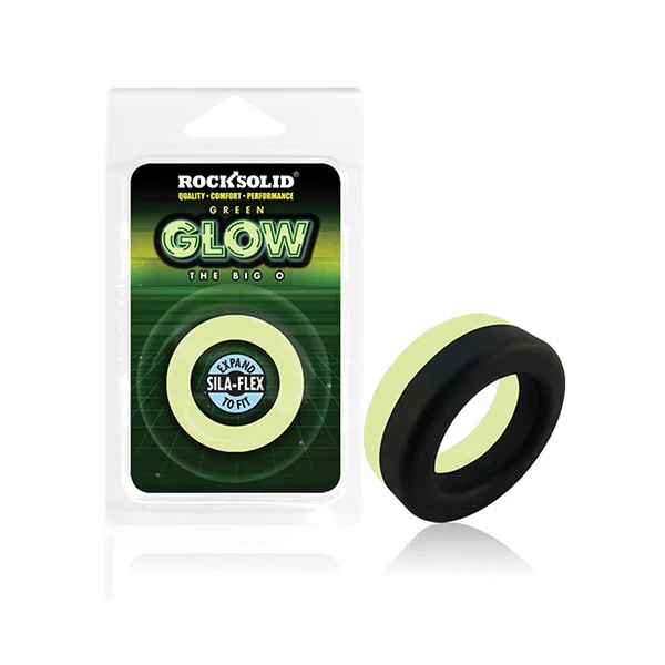 Rock Solid Glow In The Dark Big O Ring - Black-green