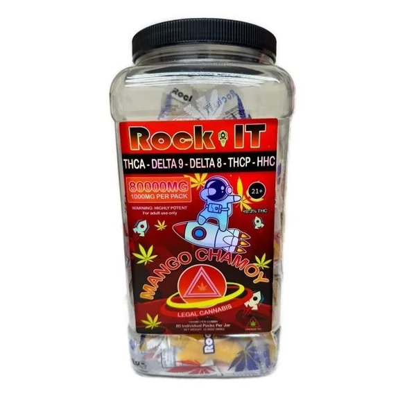 Rock-it Gummies 80000mg/jar 80pc Mango Chamoy