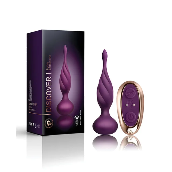 Rocks Off Petite Sensations Discover Plug W-remote - Purple