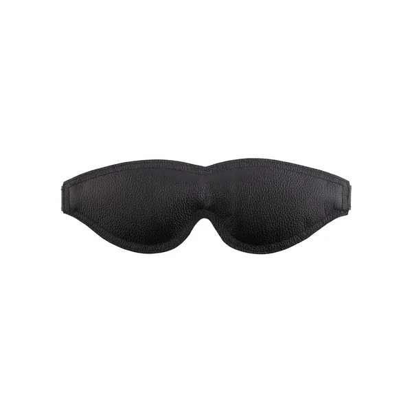 Rouge Padded Leather Adjustable Blindfold – Black