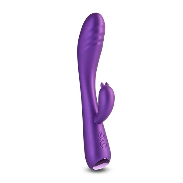 Royals Dutchess Rechargeable Silicone Rabbit Vibrator – Purple