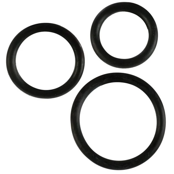 RUBBER RING BLACK 3PC SET