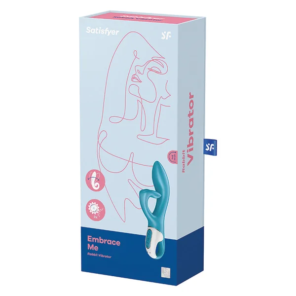 Satisfyer Embrace Me Rabbit Vibrator - Turquoise