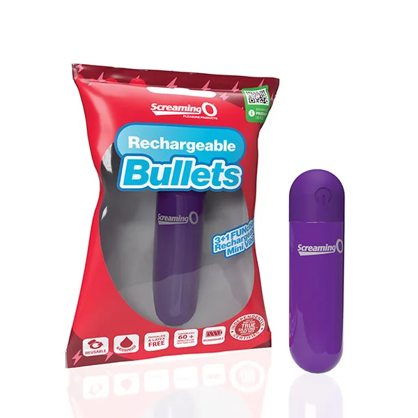 Screaming O Rechargeable Bullets - Purple