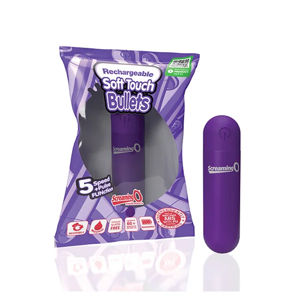 Screaming O Soft Touch Rechargeable Bullet - Purple
