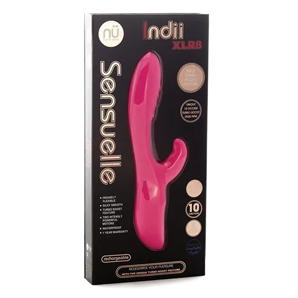 Sensuelle Indii Rabbit Xlr8 Turbo Boost – Pink