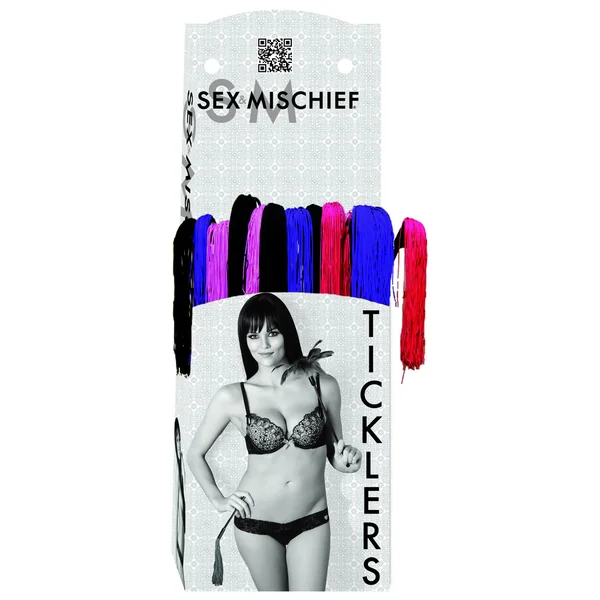 SEX & MISCHIEF RUBBER TICKLER 12PC ASST.