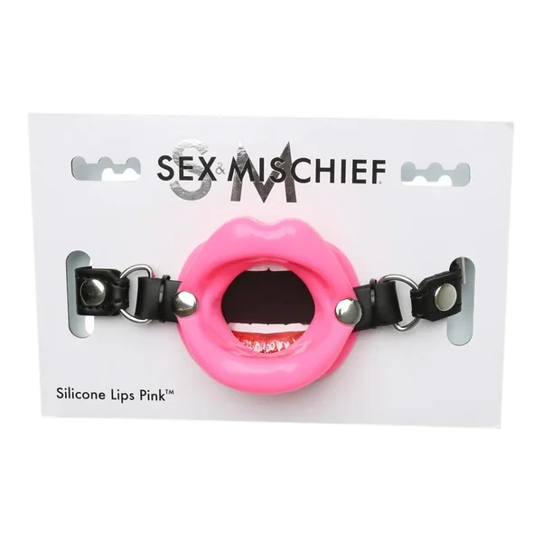 Sex & Mischief Silicone Lips Open Mouth Gag