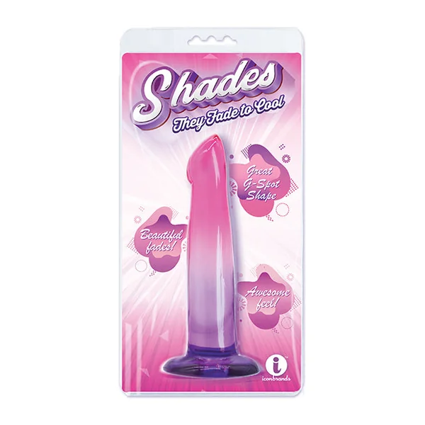 Shades Jelly TPR Gradient Dong Small - Pink/Purple