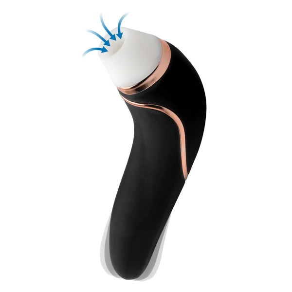 Shegasm Deluxe Clitoral Stimulator and Vibe - Black