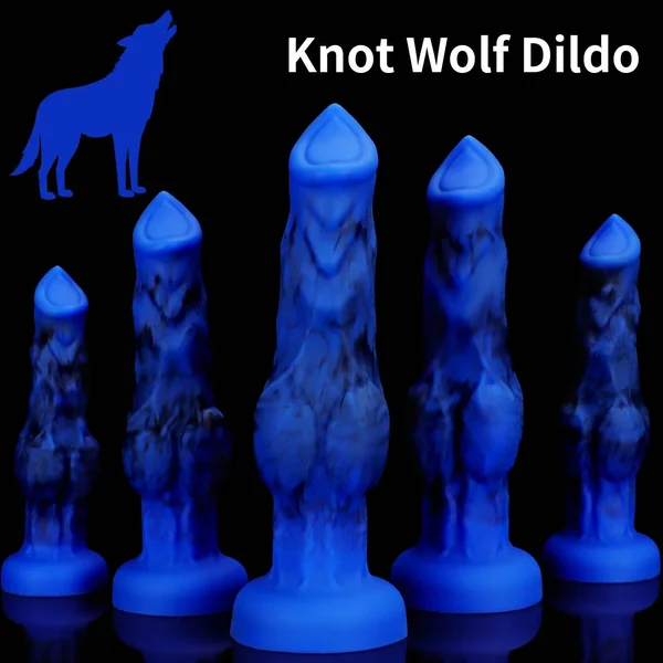 Silicone Dog Knot Dildo - Realistic Fantasy Toy for Women & Men