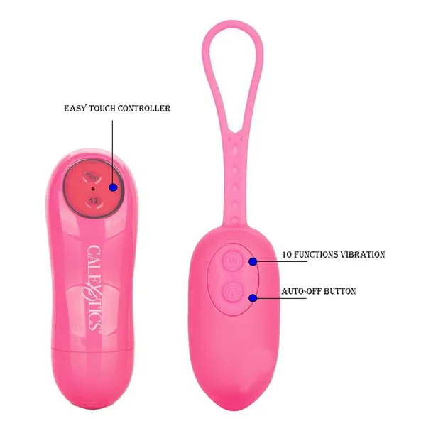 Silicone Remote Control Kegel Exerciser Pink 2.5 Inch