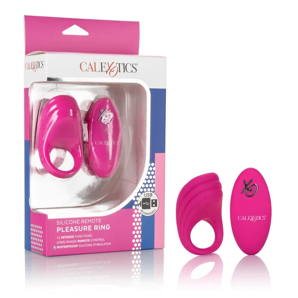 SILICONE REMOTE RECHARGABLE PLEASURE RING