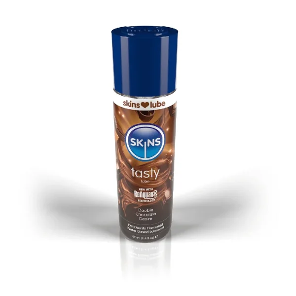 Skins Double Chocolate Water Based Lubricant 4.4 fl oz (130ml)