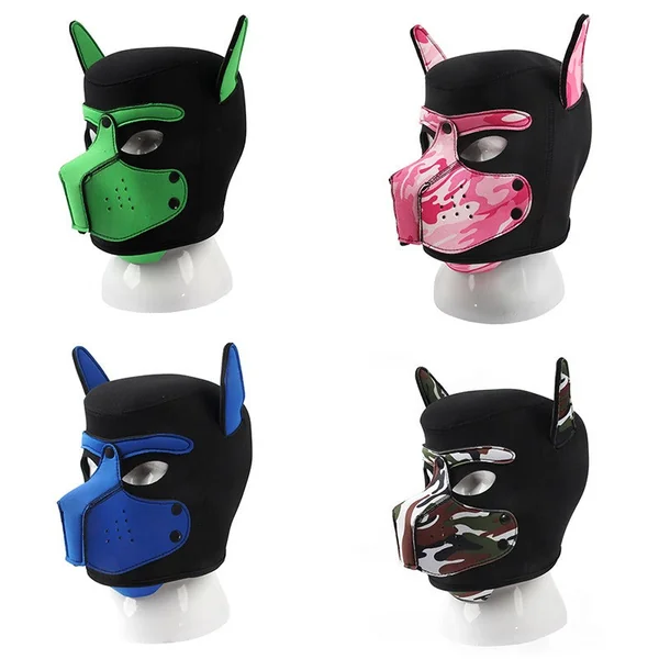 SM Role Play Toy – Dog Head Mask Headgear for Erotic Flirting & Fetish Play