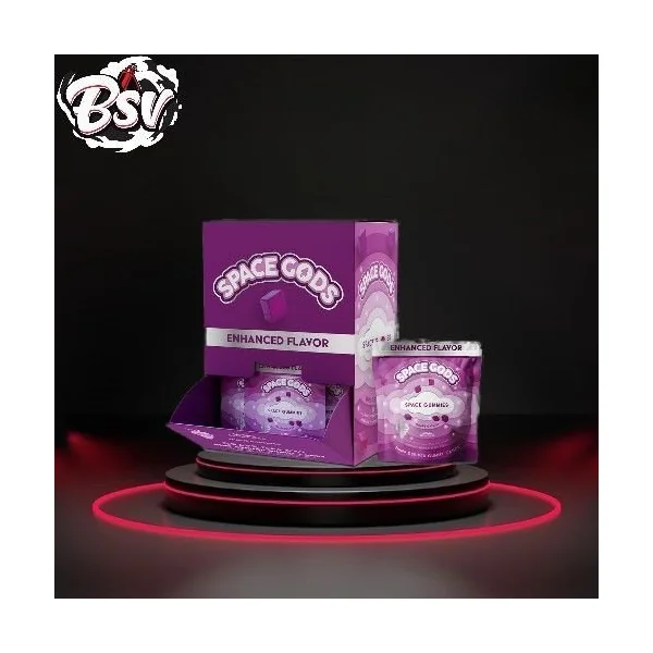 Space Gods Enhanced D9+CBD Gummies 30pk Grape Galaxy