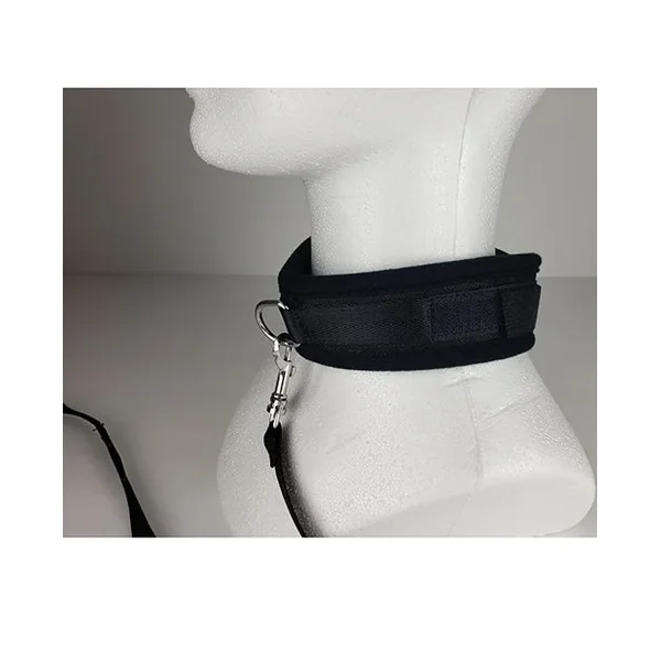 Spartacus Collar & Leash – Neoprene Black
