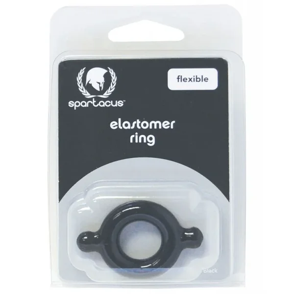 Spartacus Elastomer Cock Ring – Black