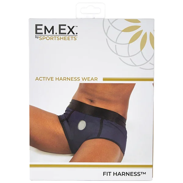 Sportsheets Em.Ex Active Harness Wear - Fit - Navy Blue M