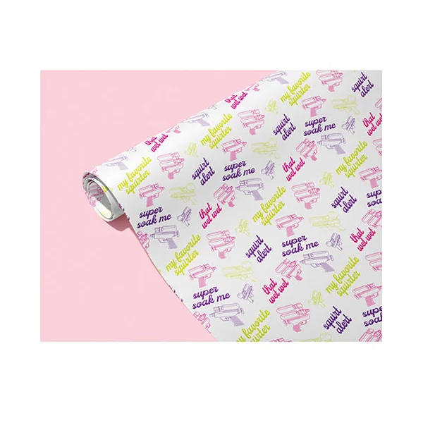 Squirt Alert Naughty Wrapping Paper