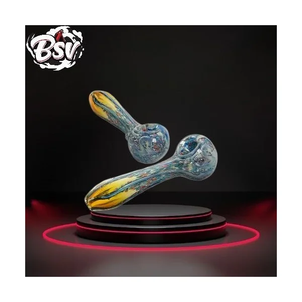 Straight Art And Frit Hand Pipe