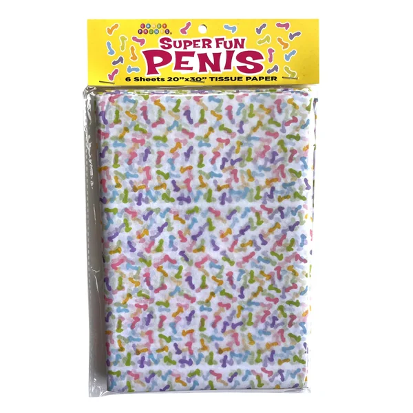 SUPER FUN PENIS TISSUE PAPER
