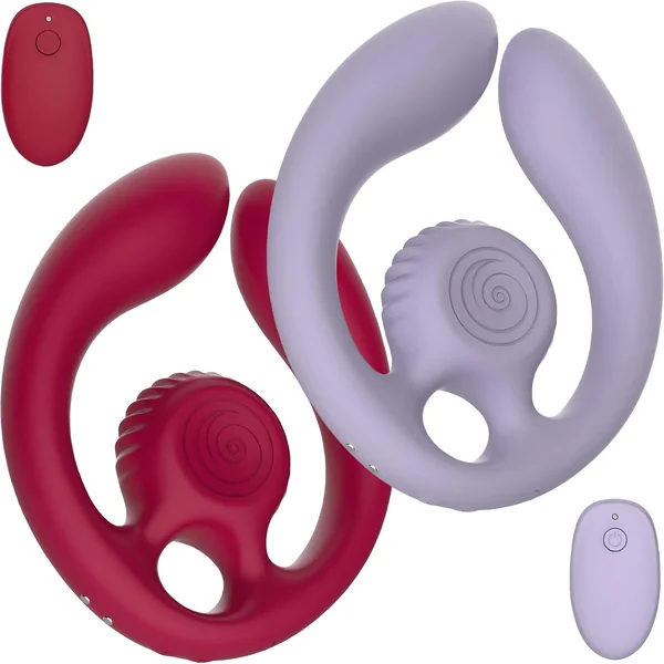 SVibe Snail GIZI Duo Silicone Waterproof Couples Vibrator With Remote