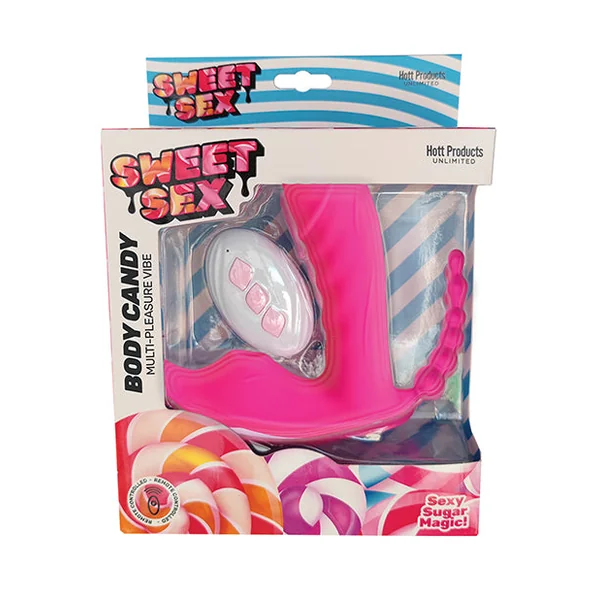 Sweet Sex Body Candy Multi Pleasure Vibe W-remote - Magenta