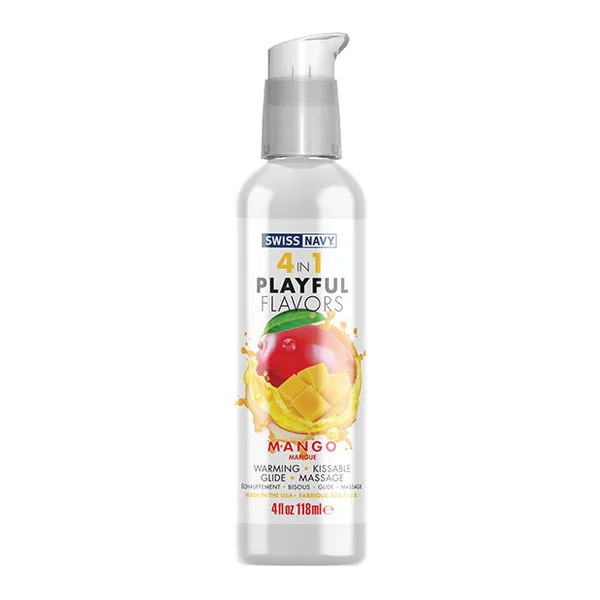 Swiss Navy 4 In 1 Playful Flavors Mango - 4 Oz