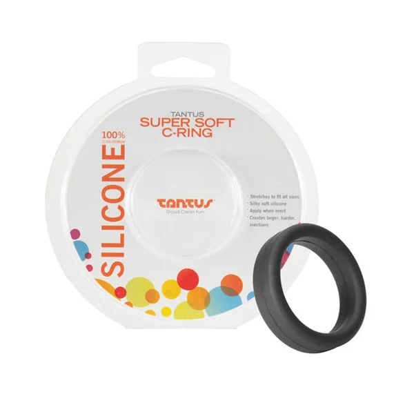 Tantus 1.5" Supersoft C Ring - Black