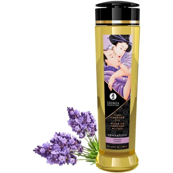 Tester Shunga Massage Oil Sensation / Lavender