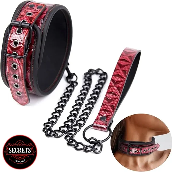 The Sonia “Red” Bondage Collar Set