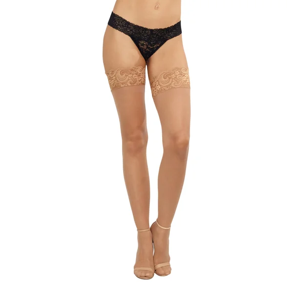 Thigh High - One Size - Nude