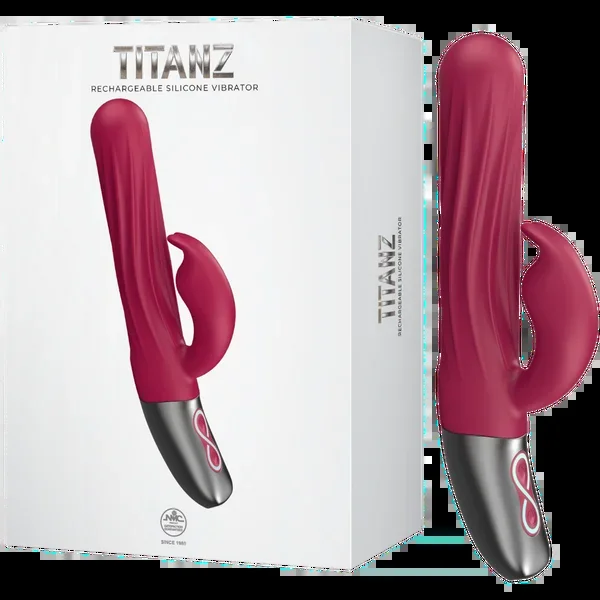 Thrusting Rabbit Rechargeable Silicone Vibrator (Pink)