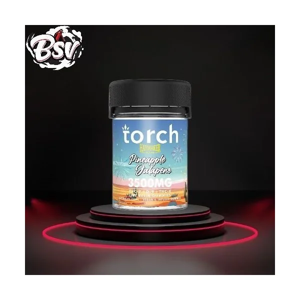 Torch Haymaker 3500MG Gummy THC-P+D9+THC-X Pineapple Jalapeno