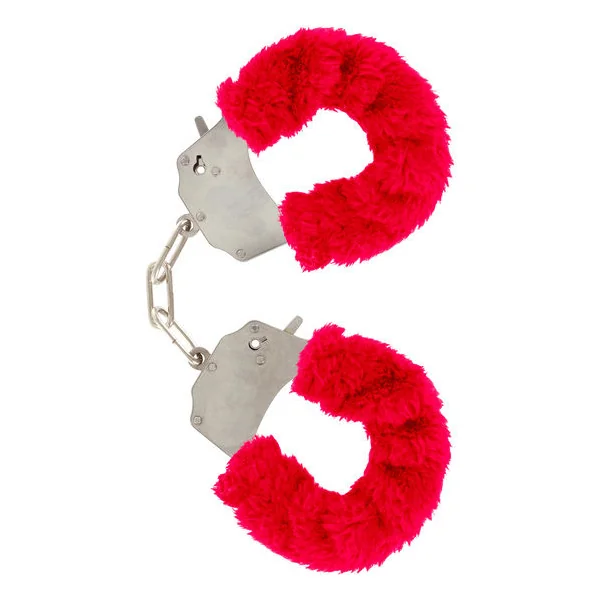 TOYJOY - FURRY FUN CUFFS BONDAGE RED