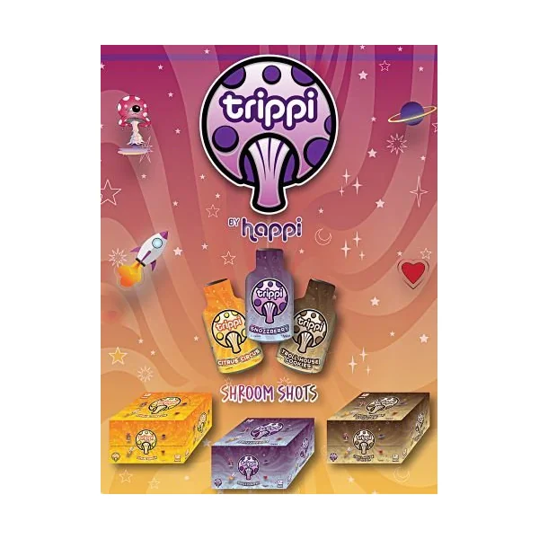 Trippi Shroom Shots 12 Pack Snozzberry