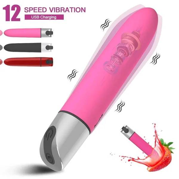USB Charge Powerful Bullet Vibrator: Clitoral Stimulator for Women