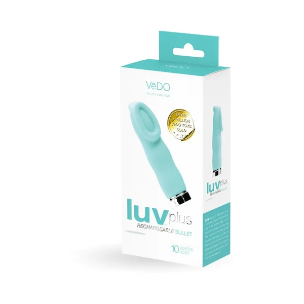 VeDO Luvplus Rechargeable Vibe – Tease Me Turquoise