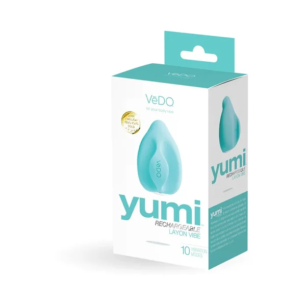 VeDO Yumi Rechargeable Finger Vibe – Tease Me Turquoise