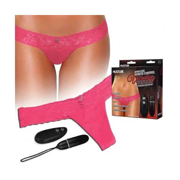 VIBRATING PANTIES S/M PINK WIRELESS REMOTE CONTROL