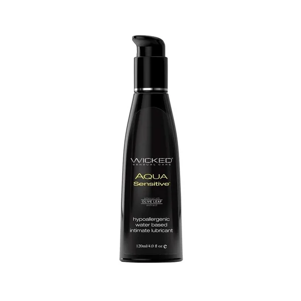 Wicked Aqua Water Based Sensitive Hypoallergenic Lubricant 4oz