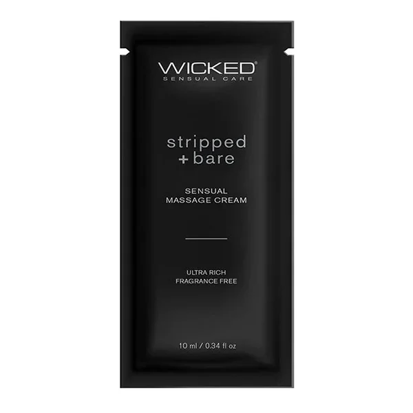Wicked Sensual Care Stripped & Bare Unscented Massage Cream