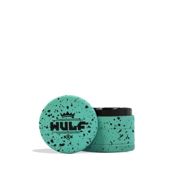 Wulf 4pc 65mm Spatter Grinder Teal/Black Splatter
