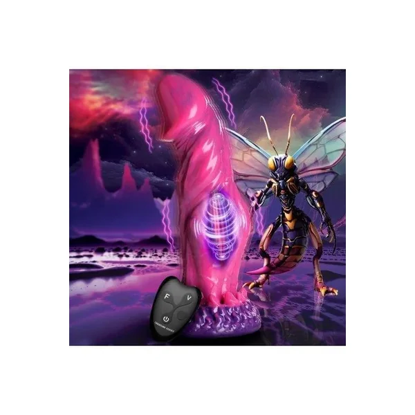 Xenox Vibrating Silicone Dildo with Remote