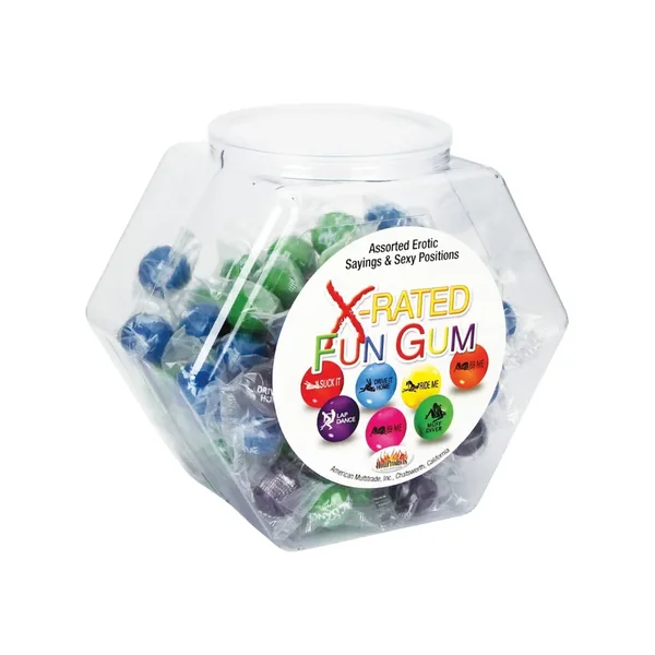 X-Rated Fun Gum Fishbowl – Asst. Bowl of 90