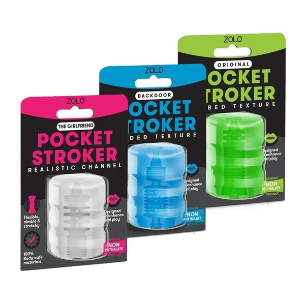 Zolo Pocket Stroker – 3 Different Textures