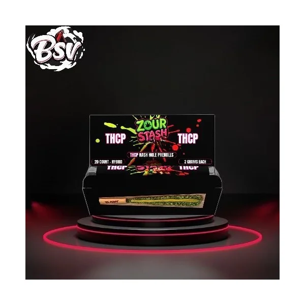 Zour Stash THCP Hash Hole Pre-Rolls 20ct Strawberry Punch